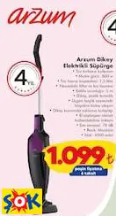 ARZUM DİKEY ELEKTRİKLİ SÜPÜRGE ARZUM DİKEY ELEKTRİKLİ SÜPÜRGE